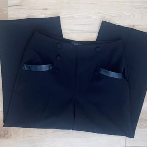 Black “sailor type” ankle trousers